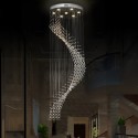 7 Light Spiral Modern K9 Crystal Sparkle Luxury Rain Drop Chandelier