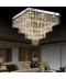 Square Modern K9 Crystal Sparkle Luxury Rain Drop Chandelier