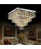 Square Modern K9 Crystal Sparkle Luxury Rain Drop Chandelier