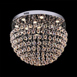 Half Ball Modern K9 Crystal Sparkle Luxury Rain Drop Chandelier