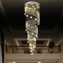 Spiral Modern K9 Crystal Sparkle Luxury Rain Drop Chandelier