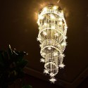 Spiral Modern K9 Crystal Sparkle Luxury Rain Drop Chandelier