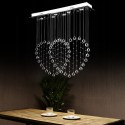 Love Modern K9 Crystal Sparkle Luxury Rain Drop Chandelier