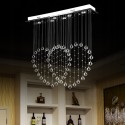 Love Modern K9 Crystal Sparkle Luxury Rain Drop Chandelier