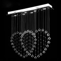 Love Modern K9 Crystal Sparkle Luxury Rain Drop Chandelier