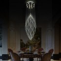 12 Light Spiral Modern K9 Crystal Sparkle Luxury Rain Drop Chandelier