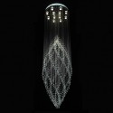 12 Light Spiral Modern K9 Crystal Sparkle Luxury Rain Drop Chandelier