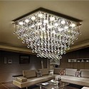 Modern K9 Crystal Sparkle Luxury Rain Drop Chandelier