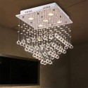 5 Light Modern K9 Crystal Sparkle Luxury Rain Drop Chandelier