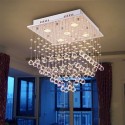 5 Light Modern K9 Crystal Sparkle Luxury Rain Drop Chandelier