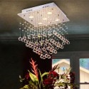 5 Light Modern K9 Crystal Sparkle Luxury Rain Drop Chandelier