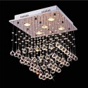 5 Light Modern K9 Crystal Sparkle Luxury Rain Drop Chandelier