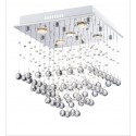 5 Light Modern K9 Crystal Sparkle Luxury Rain Drop Chandelier