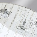 15 Light Double Spiral Modern K9 Crystal Three Spheres Luxury Rain Drop Chandelier