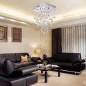 4 Light Modern K9 Crystal Sparkle Luxury Rain Drop Chandelier