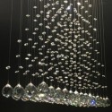 5 Light Modern K9 Crystal Sparkle Luxury Rain Drop Chandelier