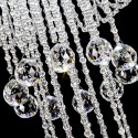 Round Modern K9 Crystal Sparkle Luxury Rain Drop Chandelier