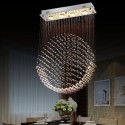 4 Light Modern K9 Crystal Sparkle Luxury Rain Drop Chandelier