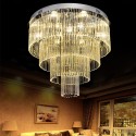 Round 4 Tier Modern K9 Crystal Sparkle Luxury Rain Drop Chandelier