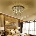 Round Modern K9 Crystal Sparkle Luxury Rain Drop Chandelier