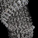 7 Light Spiral Modern K9 Crystal Sparkle Luxury Rain Drop Chandelier