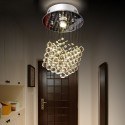 1 Light Modern K9 Crystal Sparkle Luxury Rain Drop Chandelier