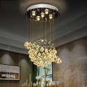 5 Light Modern K9 Crystal Sparkle Luxury Rain Drop Chandelier
