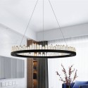 Round Modern K9 Crystal Sparkle Luxury Chandelier