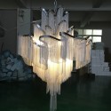 Nordic Style Modern Sparkle Luxury Tassel Chandelier