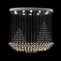 10 Light Sailboat Modern K9 Crystal Sparkle Luxury Rain Drop Chandelier