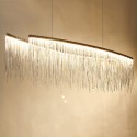 Nordic Style Modern Sparkle Luxury Tassel Chandelier