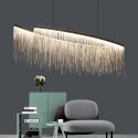 Nordic Style Modern Sparkle Luxury Tassel Chandelier