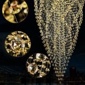 Spiral Round Modern K9 Crystal Sparkle Luxury Rain Drop Chandelier