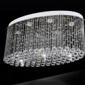 6 Light Modern K9 Crystal Sparkle Luxury Rain Drop Chandelier