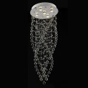 5 Light Spiral Modern K9 Crystal Sparkle Luxury Rain Drop Chandelier