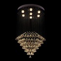 7 Light Modern K9 Crystal Sparkle Luxury Rain Drop Chandelier