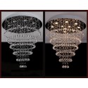 Round Modern K9 Crystal Sparkle Luxury Rain Drop Chandelier