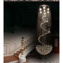 7 Light Spiral Modern K9 Crystal Sparkle Luxury Rain Drop Chandelier