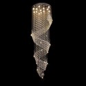 Spiral Modern K9 Crystal Sparkle Luxury Rain Drop Chandelier