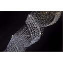 Spiral Modern K9 Crystal Sparkle Luxury Rain Drop Chandelier