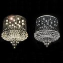 15 Light Round Modern K9 Crystal Sparkle Luxury Rain Drop Chandelier