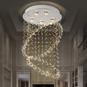 5 Light Round Modern K9 Crystal Sparkle Luxury Rain Drop Chandelier