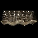 Rectangle Modern K9 Crystal Sparkle Luxury Rain Drop Chandelier