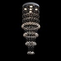 5 Light Round 4 Tier Modern K9 Crystal Sparkle Luxury Rain Drop Chandelier