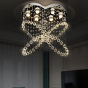 6 Light Modern K9 Crystal Sparkle Luxury Rain Drop Chandelier