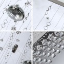 10 Light Modern K9 Crystal Sparkle Luxury Rain Drop Chandelier