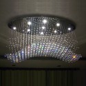 9 Light Modern K9 Crystal Sparkle Luxury Rain Drop Chandelier