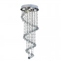 5 Light Spiral Modern K9 Crystal Sparkle Luxury Rain Drop Chandelier