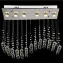 6 Light Modern K9 Crystal Sparkle Luxury Rain Drop Chandelier