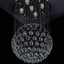 5 Light Ball Modern K9 Crystal Sparkle Luxury Rain Drop Chandelier
